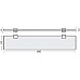 Стеклянная полка STWORKI Glass Shelf 60 3GW262TTKK000 Черная