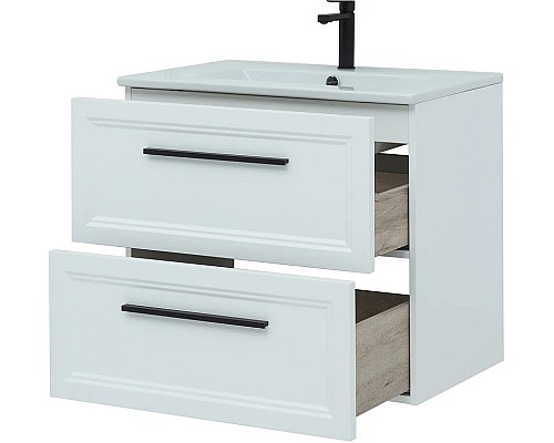 Тумба с раковиной STWORKI Эстерсунд 75 440912 подвесная Белая матовая