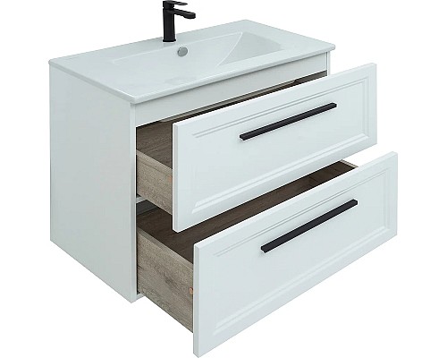 Тумба с раковиной STWORKI Эстерсунд 75 440912 подвесная Белая матовая