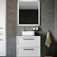 Комплект мебели для ванной STWORKI Эстерсунд 75 460032 подвесной Белый матовый Роверелла