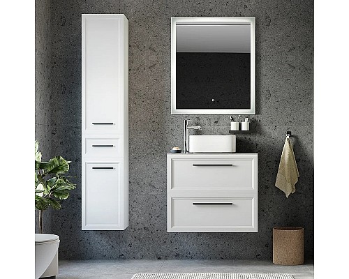 Комплект мебели для ванной STWORKI Эстерсунд 75 460032 подвесной Белый матовый Роверелла