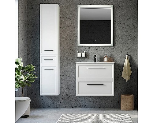 Комплект мебели для ванной STWORKI Эстерсунд 75 440898 подвесной Белый матовый