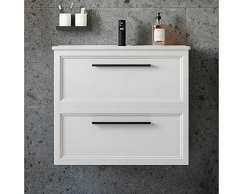 Комплект мебели для ванной STWORKI Эстерсунд 75 440898 подвесной Белый матовый