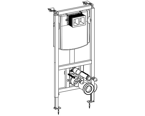 Инсталляция Villeroy&Boch ViConnect 92242700 (92246100) для унитаза без клавиши смыва