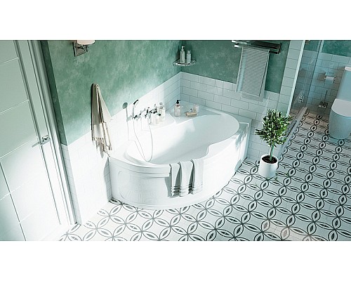 Акриловая ванна Marka One Aura 160x105 R 01ау1610п без гидромассажа