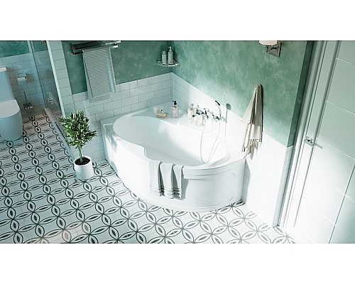 Акриловая ванна Marka One Aura 150x105 L 01ау1510л без гидромассажа