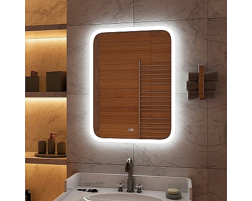 Зеркало Континент Glamour 700х900 ЗЛП536 с подсветкой с сенсорным выключателем с подогревом Зеркало Континент Glamour 700х900 ЗЛП536 с подсветкой с сенсорным выключателем с подогревом