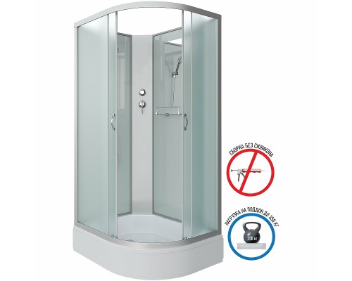 Душевая кабина Niagara Classic 100х80 L NG-33084-14LBK без гидромассажа