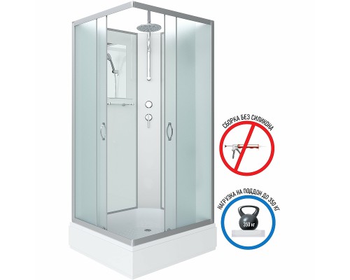 Душевая кабина Niagara Classic 90х80 NG-33984-14QBKT без гидромассажа