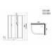 Душевая кабина Niagara Classic 120x80 R NG-3312-14RBKTG с гидромассажем