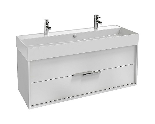Тумба под раковину Jacob Delafon Vivienne 120 EB1669-J5-J5 подвесная Белая глянцевая