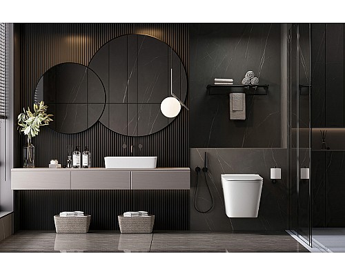 Унитаз Abber Rechteck AC1202P подвесной с сиденьем Микролифт