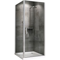 Душевой уголок Abber Sonnenstrand 100x85 профиль Хром стекло прозрачное
