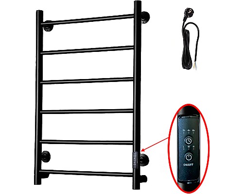 Электрический полотенцесушитель Тругор Аспект ПЭК 1 СП 80x50 Черный
