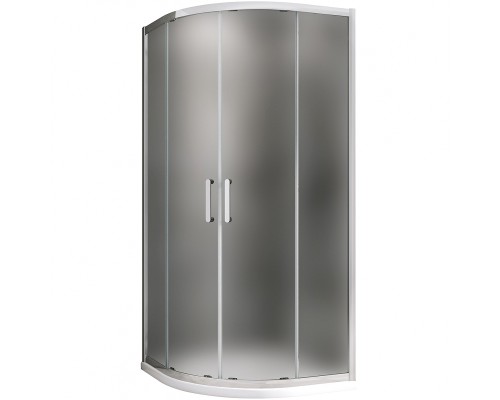 Душевой уголок Abber Schwarzer Diamant 90x90 профиль Хром стекло матовое