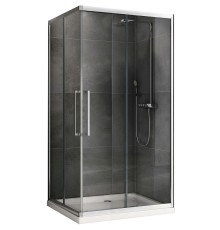 Душевой уголок Abber Schwarzer Diamant 120х80 профиль Хром стекло прозрачное, арт