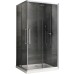 Душевой уголок Abber Schwarzer Diamant 120x80 профиль Хром стекло прозрачное