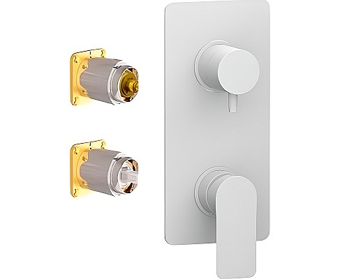 Смеситель для душа Remer Infinity I93KBBO Белый матовый