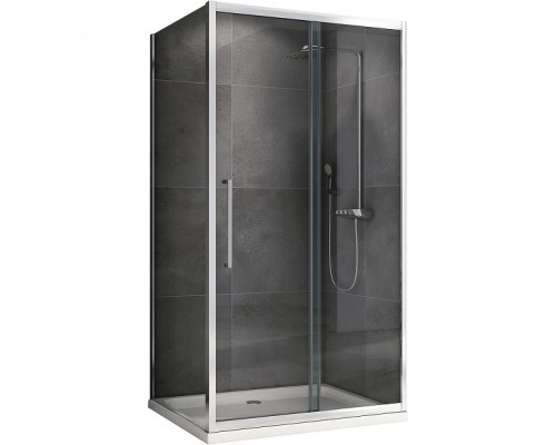Душевой уголок Abber Schwarzer Diamant 170x75 профиль Хром стекло прозрачное