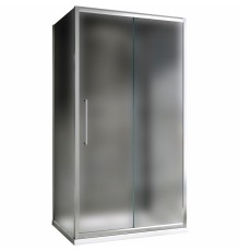 Душевой уголок Abber Schwarzer Diamant 120х70 профиль Хром стекло матовое, арт
