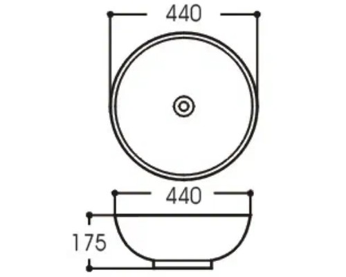 Раковина-чаша Aquatek 44 AQ5354-00 Белая