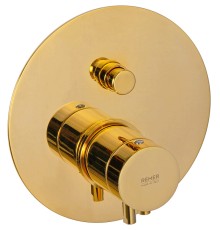 Смеситель для душа Remer Minimal Thermo с термостатом Золото