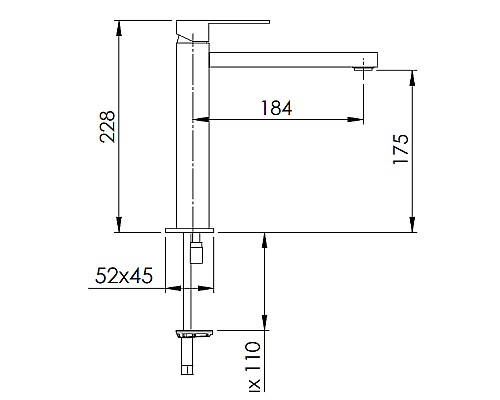 Смеситель для раковины Remer Q-Design QD11L Хром