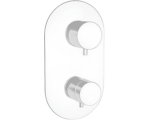 Смеситель для душа Remer Minimal Thermo NT92KBBO с термостатом Белый матовый