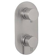 Смеситель для душа Remer Minimal Thermo NT93KBNPO с термостатом Никель брашированный