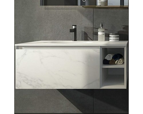 Тумба с раковиной Orans BC-V8101-1000 100 8101100W подвесная White