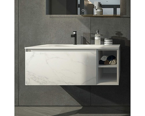 Тумба с раковиной Orans BC-V8101-1000 100 8101100W подвесная White