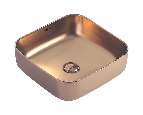 Раковина-чаша Abber Rechteck 39 AC2211MRG Розовое золото матовое