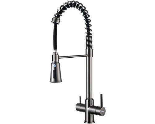 Смеситель для кухни Gappo G4398-69 Оружейная сталь