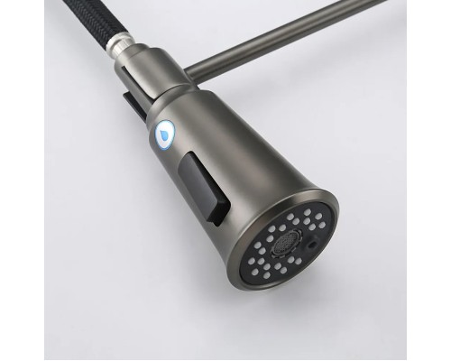 Смеситель для кухни Gappo G4398-69 Оружейная сталь