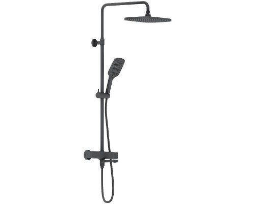 Душевая система Damixa Gala 953810300 с термостатом Черная матовая