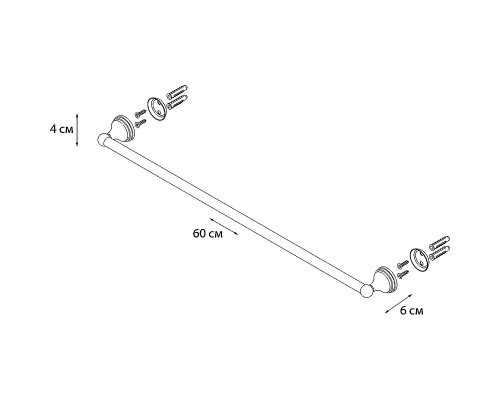 Полотенцедержатель Grampus Laguna GR-7801 Хром