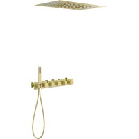 Душевая система Timo Petruma SX-5229/17SM с термостатом Золото матовое