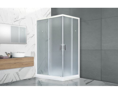Душевой уголок Royal Bath HPD 110x80 RB8110HPD-C профиль Белый стекло матовое