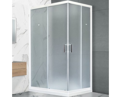 Душевой уголок Royal Bath HPD 110x80 RB8110HPD-C профиль Белый стекло матовое