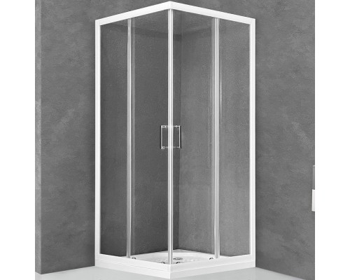Душевой уголок Royal Bath HPD 110x100 профиль Белый стекло прозрачное