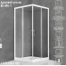 Душевой уголок Royal Bath HPD 110x100 профиль Белый стекло прозрачное
