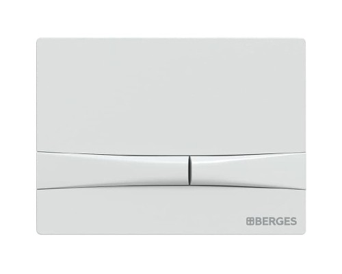 Клавиша смыва Berges Novum F4 040054 Soft Touch Белая