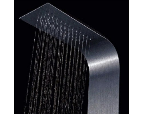 Душевая панель Ceruttispa Bella B CT9254 с гидромассажем Черная матовая