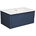Тумба под раковину La Fenice Terra 80 FNC-01-TER-BG-80 подвесная Синяя матовая