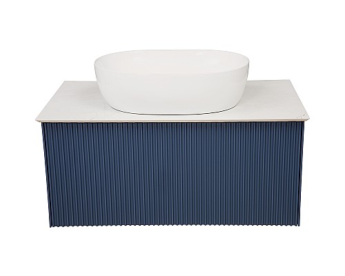 Тумба под раковину La Fenice Terra 80 FNC-01-TER-BG-80 подвесная Синяя матовая