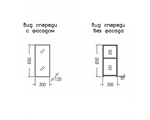 Зеркальный шкаф СанТа Аврора 30 700330 Белый