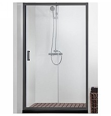 Душевая дверь Aquatek 100 AQ ARI RA 10020BL профиль Черный стекло прозрачное