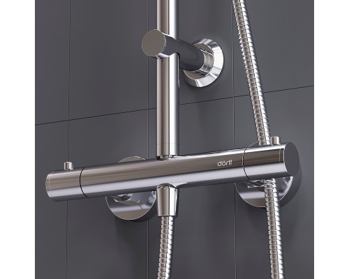 Душевая система Dorff Futura D0710400 с термостатом Хром