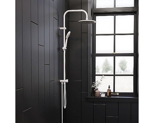 Душевая система Damixa Jupiter 977000200 Белая матовая