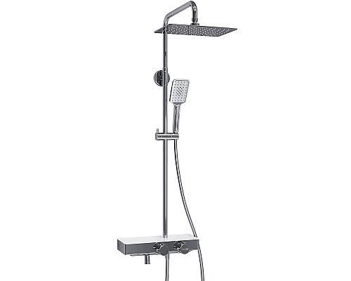 Душевая система WasserKRAFT A113.069.126.CH Thermo с термостатом Хром Белая